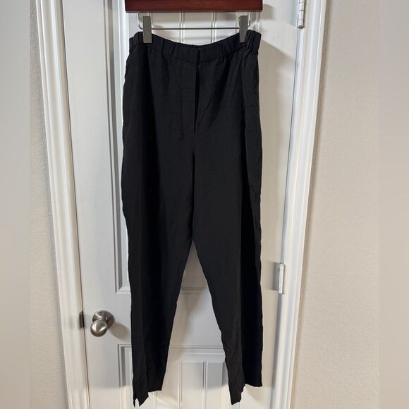 Donna Karan Black Dress Pants with Tailored Fit silk pants - Picture 1 of 6